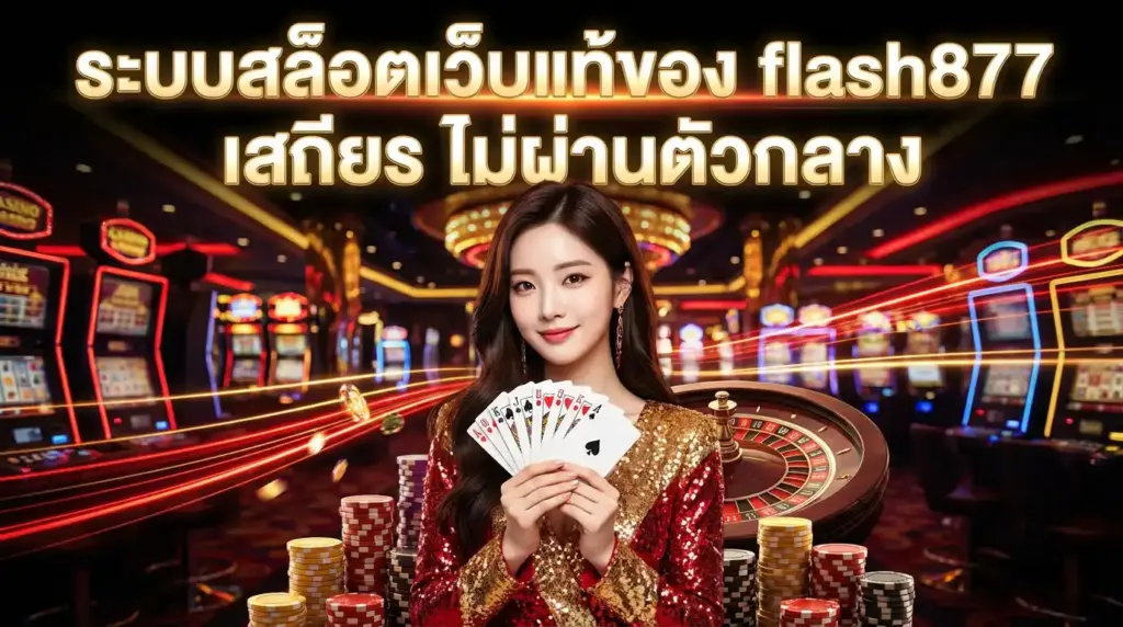 ระบบสล็อตเว็บแท้ของ flash877 เสถียร ไม่ผ่านเอเยนต์